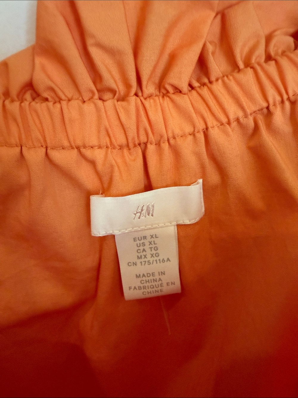 H&M Orange Ruffle-Trim Spaghetti Strap Mini Dress - Picture 3 of 5